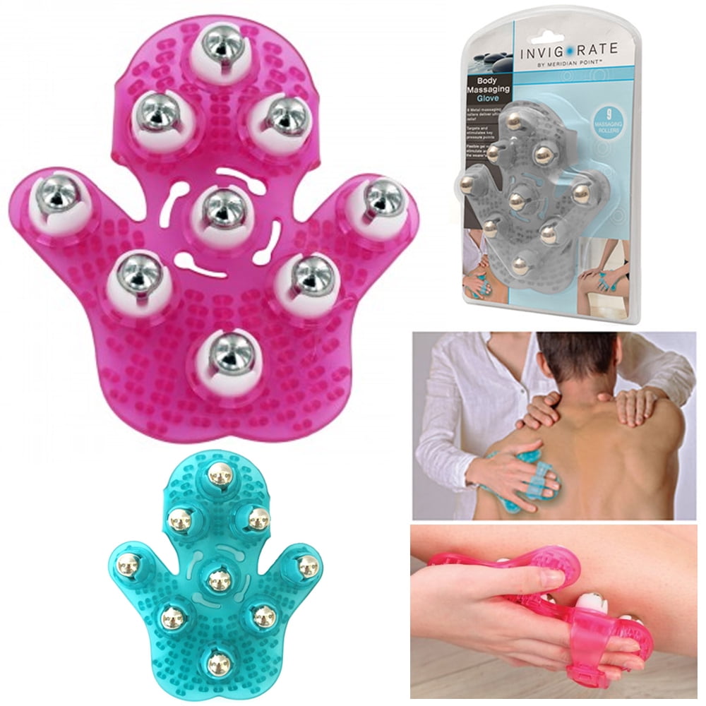 Body Care Hand Hold Roller Rolling Joint Massager Glove Cellulite