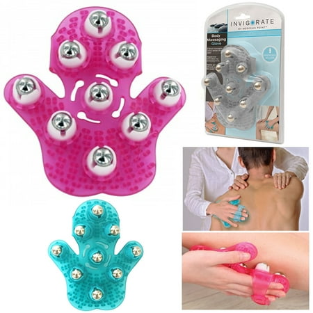 Body Massaging Glove Care Hand Hold Roller Rolling Massager Cellulite Relax