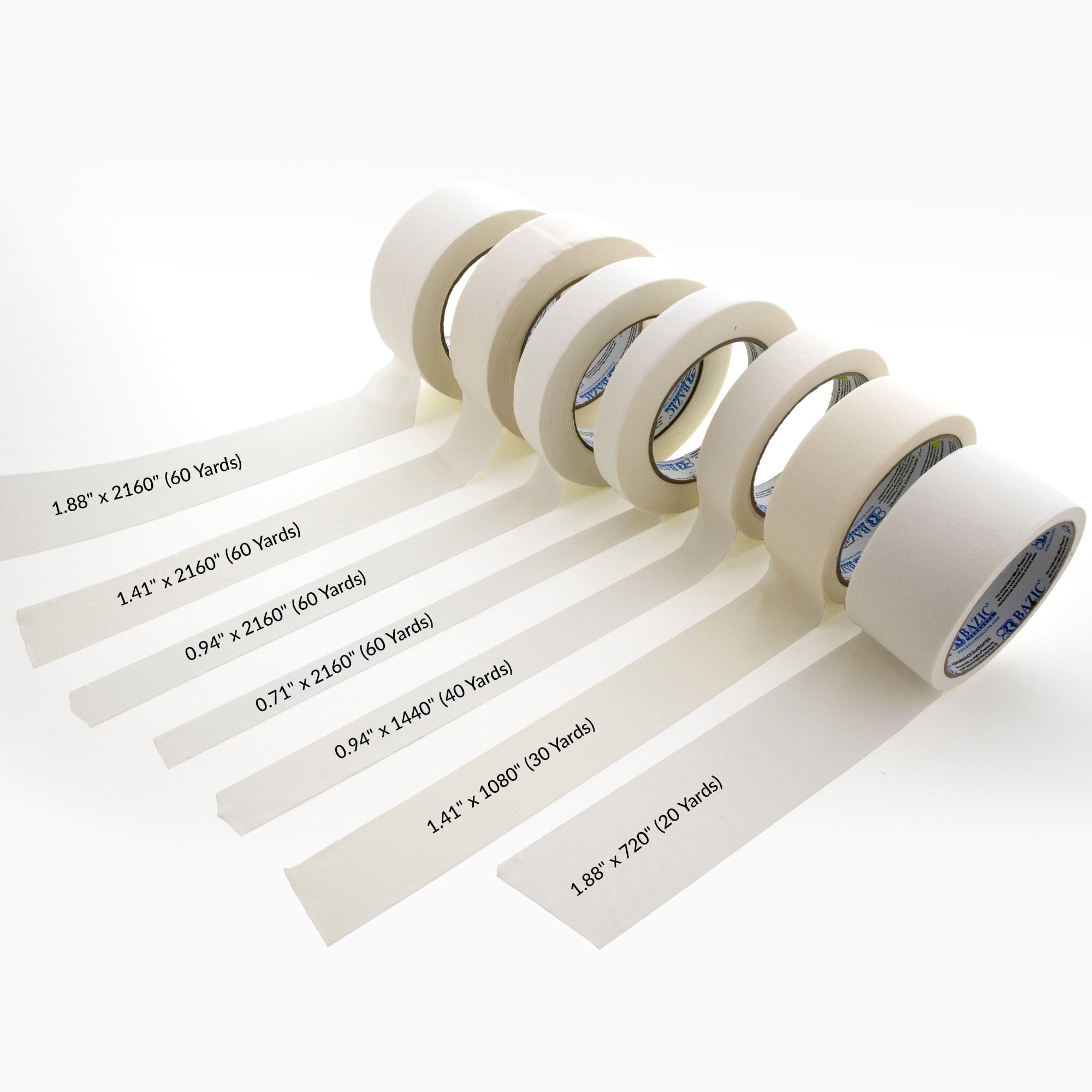 BAZIC General Purpose Masking Tape 1.41" X 1080" (30 Yards), 36-Pack