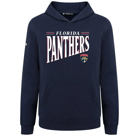 Youth Levelwear  Navy Florida Panthers Jr Podium Tally Pullover Hoodie