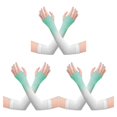 thumbnail image 4 of Guardurnaity Protección Refrigeración Brazo Mangas Seguridad Fitness Protector Gradiente UPF 50 Protector solar Ciclismo Voleibol Gradiente blanco Type1 NO1, 4 of 6
