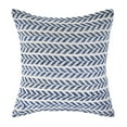 thumbnail image 6 of LR Home Altair Cotton Pillow Set of 2 in Blue/Ivory, 18" x 18", 6 of 8