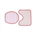 thumbnail image 4 of Jiibva 3Pcs/Set Bathroom Bath Mat Set Toilet Rugs Flannel Anti Slip Shower Carpets Set Home Toilet Lid Cover Shower Room Rug Floor Mats, 4 of 5