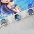 thumbnail image 4 of Feelyou Blue Mermaid Black Out Curtains, Tale Ocean Curtains Pack of 2 (42x63 Each), 4 of 6
