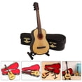 thumbnail image 3 of 1 Set Mini Guitare Modèle Mini Guitare Ornement Réaliste Mini Instrument Cadeau, 3 of 9