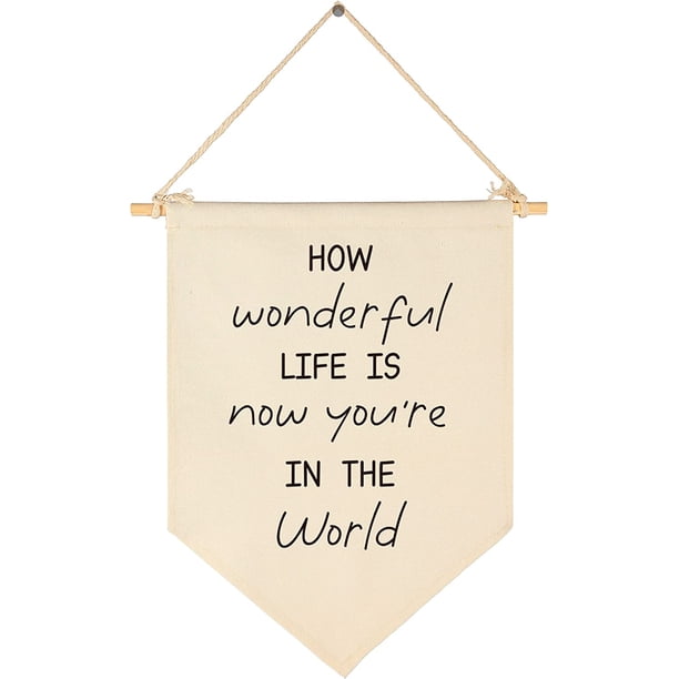 Arte de pared para guardería, regalo para dormitorio de guardería, My Sun My Moon and All of My Stars, lienzo colgante con bandera, cartel de pared, decoración, regalo para bebés, niños, niñas, niños,