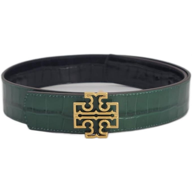 Tory Burch Green Leather-Threaded Gold Logo Chain Belt Tory Burch | Accessories | Gold Chain Belt | Poshmark main image 3