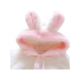 thumbnail image 2 of Newborn Infant Baby Girls Fleece Hooded Jacket Kids Plush Warm Cute Coat, 2 of 3