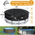 thumbnail image 2 of BEMS-Parts Cubierta redonda para piscina sobre el suelo de 12 pies para cubierta solar para piscina, 2 of 5
