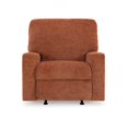 thumbnail image 2 of Avie Rocker Recliner Chair, Gentle Motion, Burnt Orange Polyester, 2 of 5