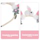 thumbnail image 3 of Party Rabbit Hairband Bunny Ear Shape Girls Birthday Multi Plush Material Decoration 1Pcs, 3 of 4
