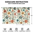 thumbnail image 2 of Timeless Floral Printed Drapes 52x63 Inch Rod Pocket Blackout Curtains 2 Panels for Bedroom and Relaxed Feel, 2 of 2