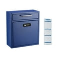 thumbnail image 3 of AdirOffice - Boîte de Collection - Acier Galvanisé 16 gauge - Bleu, 3 of 4