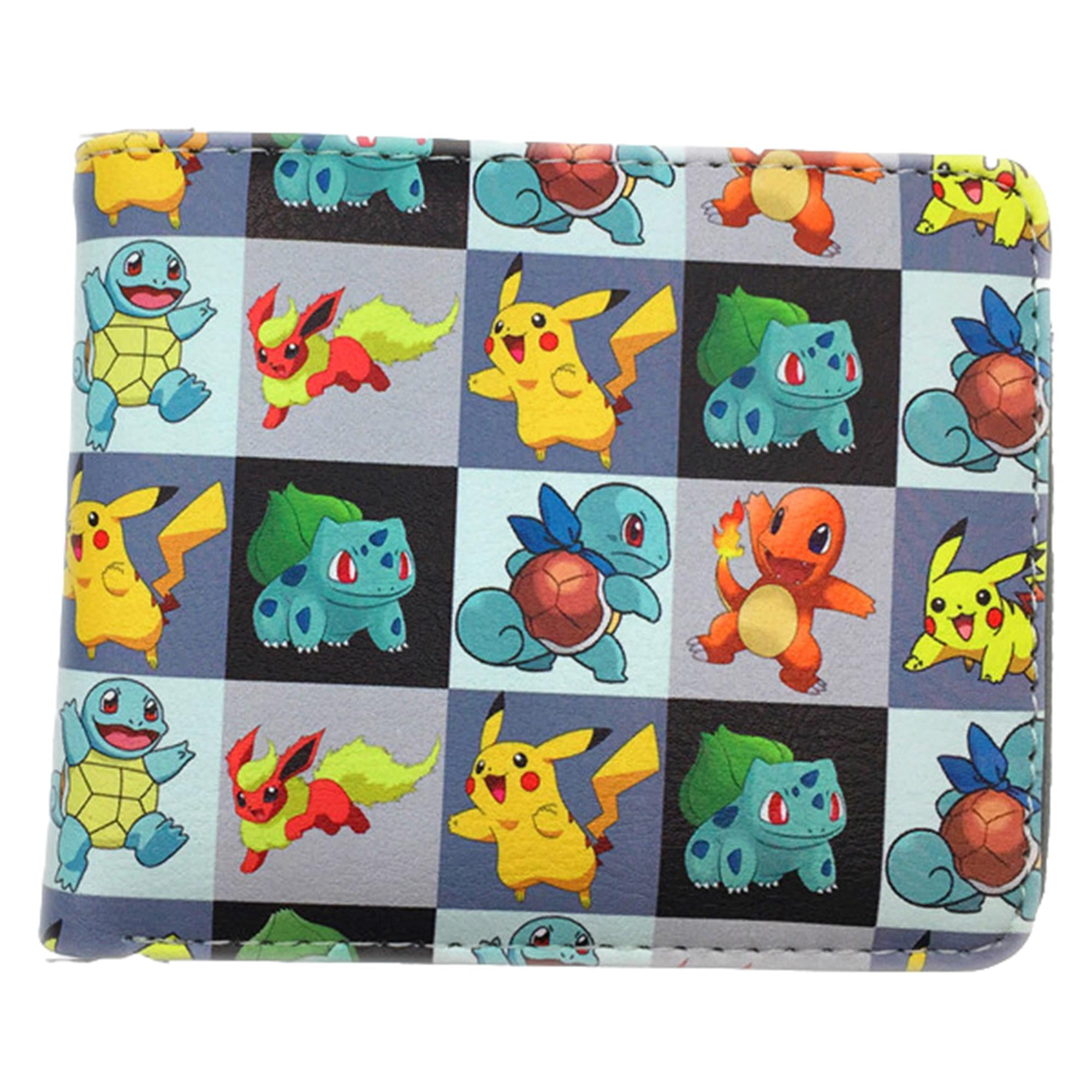 Anime Pokemon Grid Mens Boys Wallet w/Gift box By Superheroes