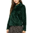 thumbnail image 2 of The North Face Women's Jacket Warm Furry Fleece Pullover Long Sleeve Coat, Cedar Brown, XL, 2 of 5