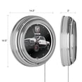 thumbnail image 3 of RAM Truck White Retro Neon Analog Wall Clock with Pull Chain, 3 of 5