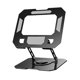 thumbnail image 5 of Soporte plegable para computadora portátil de escritorio, ventilado y con base giratoria de 360 degree. Negro, 5 of 9