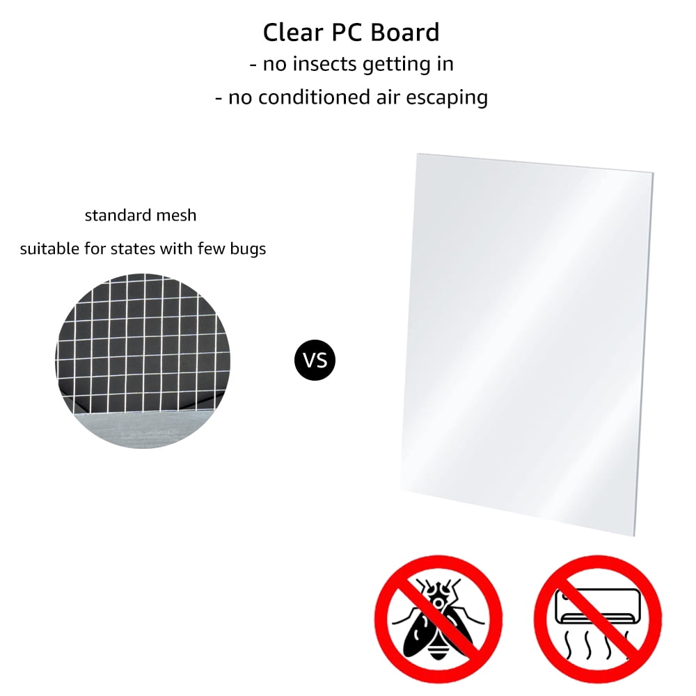 unipaws Prevent Conditioned Air Loss, Bug Proof Cat Catio, Window Cat House with Transparent PC Panels, Outdoor Enclosure for Indoor Pets