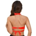 thumbnail image 5 of Yindaity Tankini Swim Top Women's Twist Front Bikini Top - Padded Swimsuit Top Women's Twist Front Bikini Top - Padded Swimsuit Top Women Swim Top( Red,L), 5 of 9