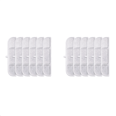 12 Activated Carbon Filter for Cat Water Fountain WFP6 Replacement Filters for Pet Automatic Drinking Fountain