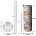 thumbnail image 5 of 20 OZ Tumbler Watercolor Floral Flowers Wildflower Coffee Travel Mug with Lid and Straw,Stainless Steel Vacuum Insulated Insulated Tumbler Gifts for Women Mothers, 5 of 7
