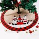 thumbnail image 1 of Falda De Árbol De Navidad Con Muñeco De Nieve De Papá Noel, Falda De Árbol A Cuadros Roja Y Negra, Alfombrilla De Cubierta De Base De Árbol, Regalo Para Amigos Y Familiares Speravity HA039093-00, 1 of 6