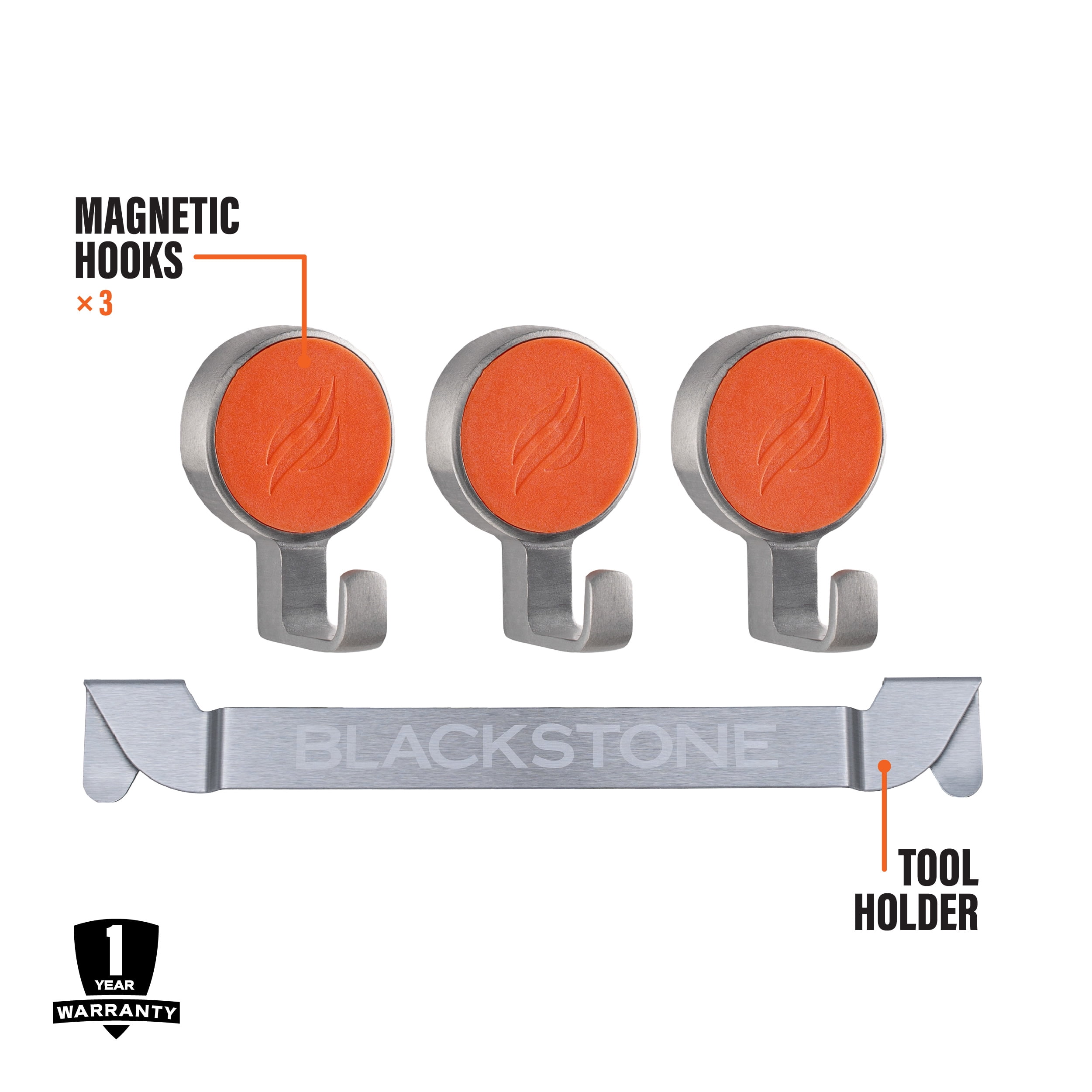 Blackstone Tool Holder Combo with Griddle Tool Rack and Magnetic Hooks