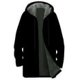 thumbnail image 5 of idosla Hoodies for Women Long Hoodies for Women Zip Up Oversize Hooded 2025 Fall Coat Long Sweatshirt Fleece Jacket with Pockets (Black, M), 5 of 5
