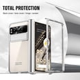 thumbnail image 4 of for Google Pixel Fold 5G Case,Slim Thin Lightweight Hidden Bracket Stand Electroplated Frame Shockproof Protective Phone Case with Hinge Protection for Google Pixel Fold 5G 2023 (Silver), 4 of 14