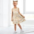thumbnail image 7 of Girls Dress Mushrooms and Pine Trees Sleeveless Dress for Girls Hem A-Line Casual Sundress, 7 of 7