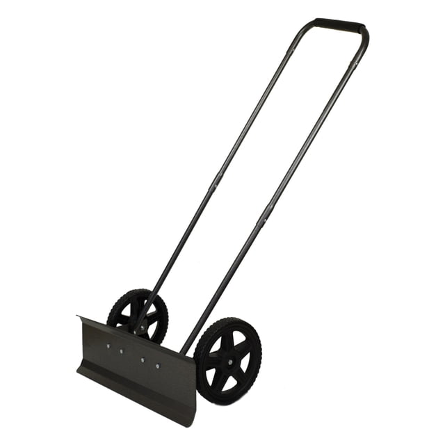 Yard Butler Charrue à Neige à Roulettes - Pelle à Neige Robuste avec Roues - Outil Efficace de Déneigement - Conception Ergonomique, Acier Enduit de Poudre pour une Performance Durable - Lame de 24 Pouces de Large