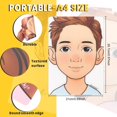 thumbnail image 4 of Tableau de Pratique de Peinture de Visage Duomi, 2 Pcs Tableau de Pratique de Peinture de Visage Réutilisable Coloré, Modèle d'Exercice de Maquillage Taille A4 (Garçon&Filles), 4 of 4