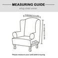 Premium Water Repellent Wingback Chair Cover 2Piece High Stretch