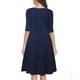 thumbnail image 2 of Vestido De Una Línea,Vestido Cuello Redondo Medio Vestido De Cuello Redondo De Mujer Vestido De Media Manga Ultra Responsivo, 2 of 7