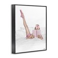 thumbnail image 3 of Stupell Industries Ballerina Girl Reading Book Black Framed Giclee Art design by Ziwei Li, 20 x 16, 3 of 8