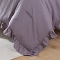 thumbnail image 6 of SPRINDAY Queen Size Comforter Set For Adult, 3 Piece Ruffle Purple Comforter Sets All Season, 6 of 9