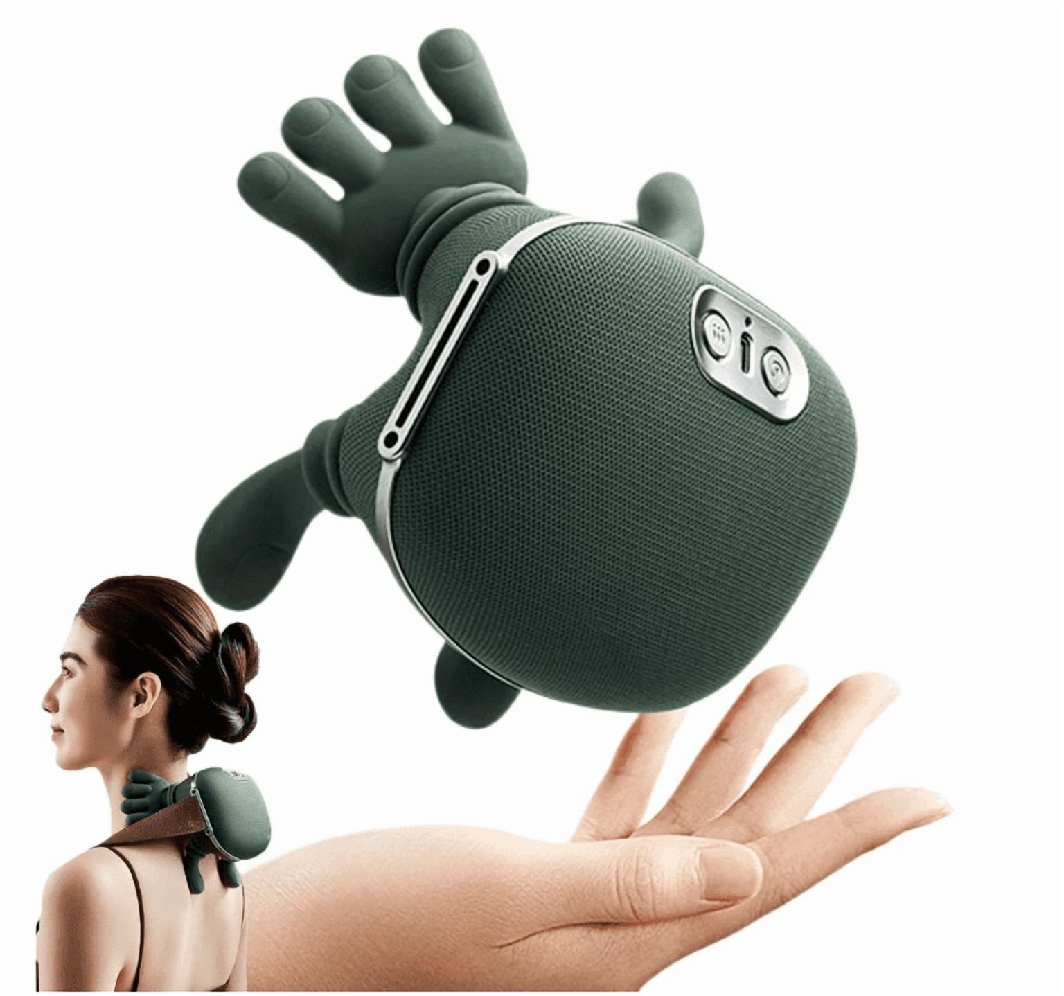 Massage Master for Shoulder, Shiatsu Back and Neck Massager for Neck, Lower Abdominal, discomfort Relief Deep Tissue with 3-Speed Adjustment - Perfect Gifts for Women, Men, Mom and Dad