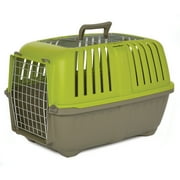 MidWest Homes for Pets 24 inch Two Door (Front and Top) Door Spree Travel Pet Carrier for Doga and Cats with Steel Door, Green