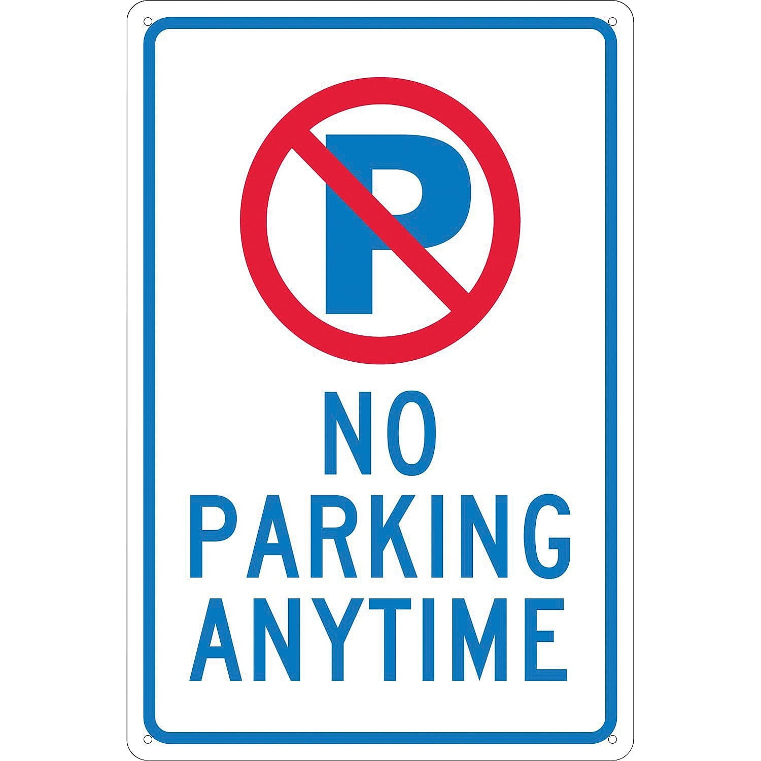 その他 USA Used No Parking Sign Hillman 8-in x 12-in Plastic Prohibited Sign 839902 at Lowes.com