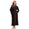 thumbnail image 4 of TIWEKE Winter 2025 New Half Flannel Men's Thickened Robe Long Furry Home Wear Bathrobe Man (Black,M), 4 of 6