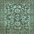 thumbnail image 1 of Ahgly Company Indoor Square Abstract Light Blue Modern Area Rugs, 4' Square, 1 of 4