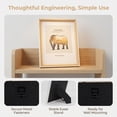 thumbnail image 2 of Unique Bargains Wall Mounting and Tabletop Display Photo Frame Natural Wood Color 5" x 7", 2 of 5