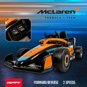 Huffy 12V McLaren Formula 1 Ride-On Car with Remote Control, Ages 3–5, Kids, Orange, One Unit