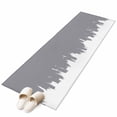 thumbnail image 2 of Grey Painting Washable Runner Rugs 2'x6', Abstract Art Grey Painting Low Pile Throw Entryway Rug Non-Slip Sturdy Edge Binding Carpet for Indoor Bedside Entrance Bedside, 2 of 9