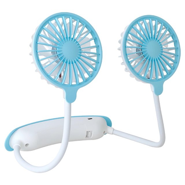 Mini ventilador de cintura perezoso portátil para exteriores con carga USB colgante Wmkox8yii hjk3603