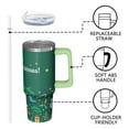 thumbnail image 3 of 30oz Holiday Tumbler with Handle and Straw, Reindeer Stainless Steel Insulated Cup Gifts for Women Men, 3 of 5