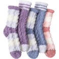 thumbnail image 5 of 5 Pairs Womens Fuzzy Socks Fleece Fluffy Cabin Plush Warm Sleep Soft Cozy Winter Adult Socks - Home Improvement Womenswear Comfort Bridal, 5 of 6