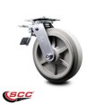 thumbnail image 2 of 8 Inch Thermoplastic Rubber Swivel Caster with Ball Bearing and Total Lock Brake, 2 of 2