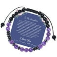 thumbnail image 1 of A Mi Hija Código Pulsera Yo Tú Código Pulseras Ajustable con Cuentas para Cumpleaños Navidad Acción de Gracias, 1 of 8