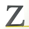 thumbnail image 3 of Bookishbunny 15 inch Large Handmade Monogram Initial Letter Wrought Iron Signage Name Plaque Art with Pointed Studs Mount, 3 of 8